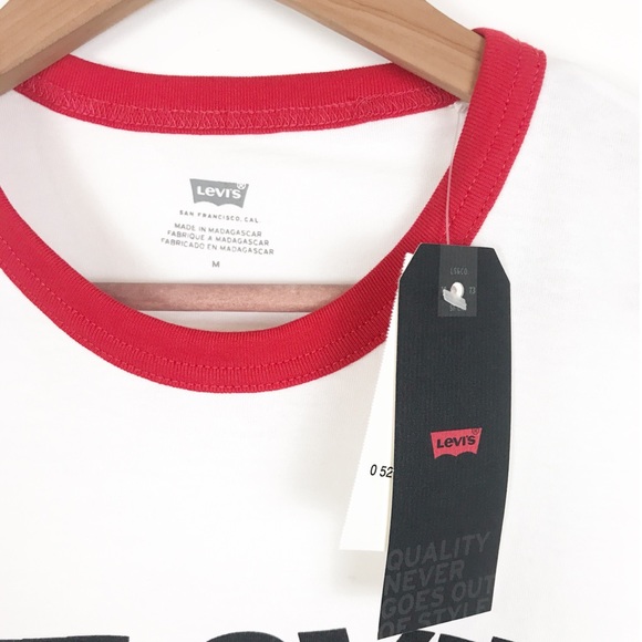 Levi’s Retro Ringer Rainbow Logo Tee - Picture 8 of 10